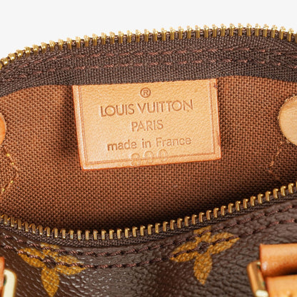 Louis Vuitton Nano Speedy Mini-Tasche aus Monogram Canvas