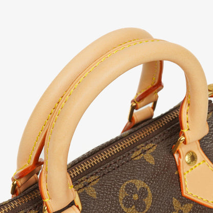 Louis Vuitton Nano Speedy Mini-Tasche aus Monogram Canvas