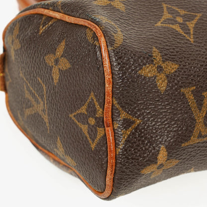 Louis Vuitton Nano Speedy Mini-Tasche aus Monogram Canvas