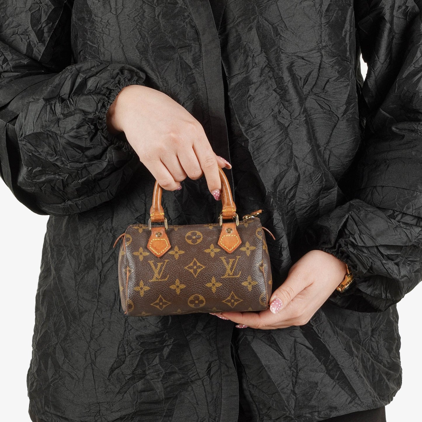 Louis Vuitton Nano Speedy Mini-Tasche aus Monogram Canvas