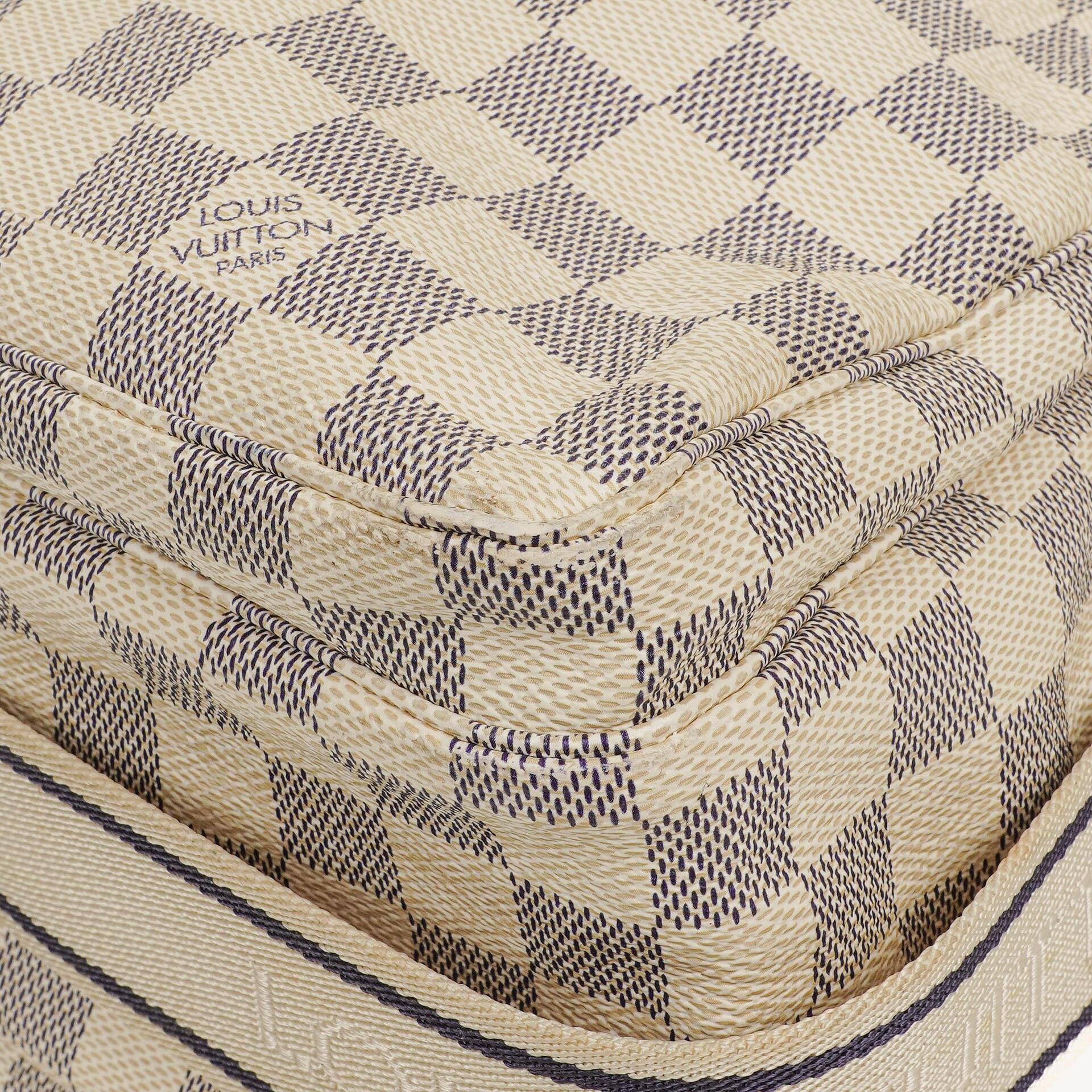 Louis Vuitton Naviglio Schultertasche in Damier Azur