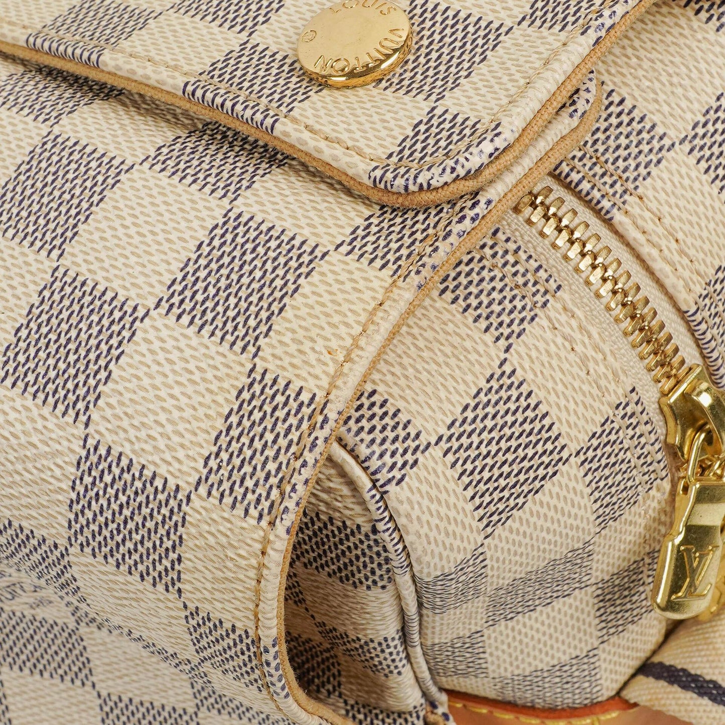 Louis Vuitton Naviglio Schultertasche in Damier Azur