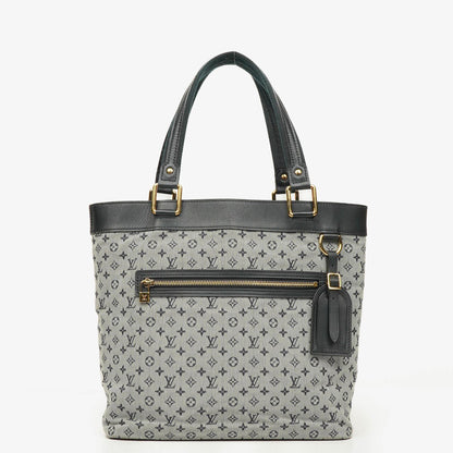 Louis Vuitton Lucille GM Schultertasche aus navy Monogramm Mini Lin