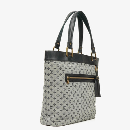 Louis Vuitton Lucille GM Schultertasche aus navy Monogramm Mini Lin