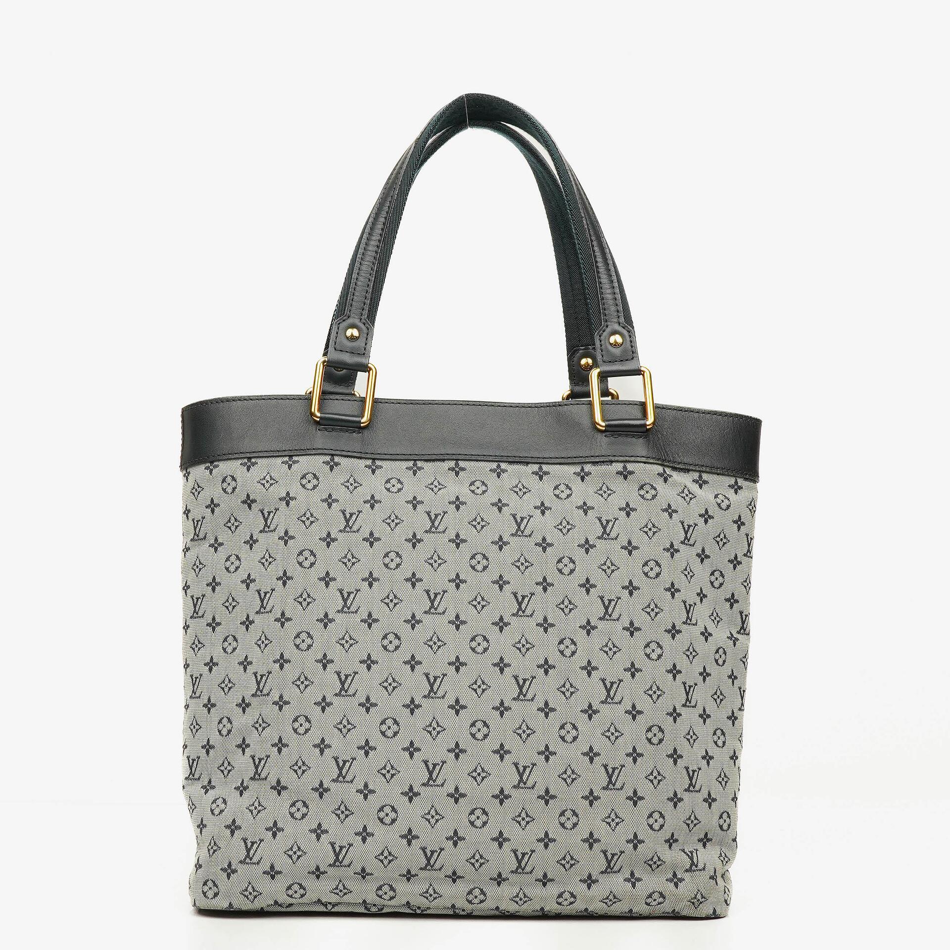 Louis Vuitton Lucille GM Schultertasche aus navy Monogramm Mini Lin