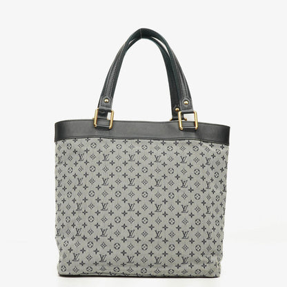Louis Vuitton Lucille GM Schultertasche aus navy Monogramm Mini Lin