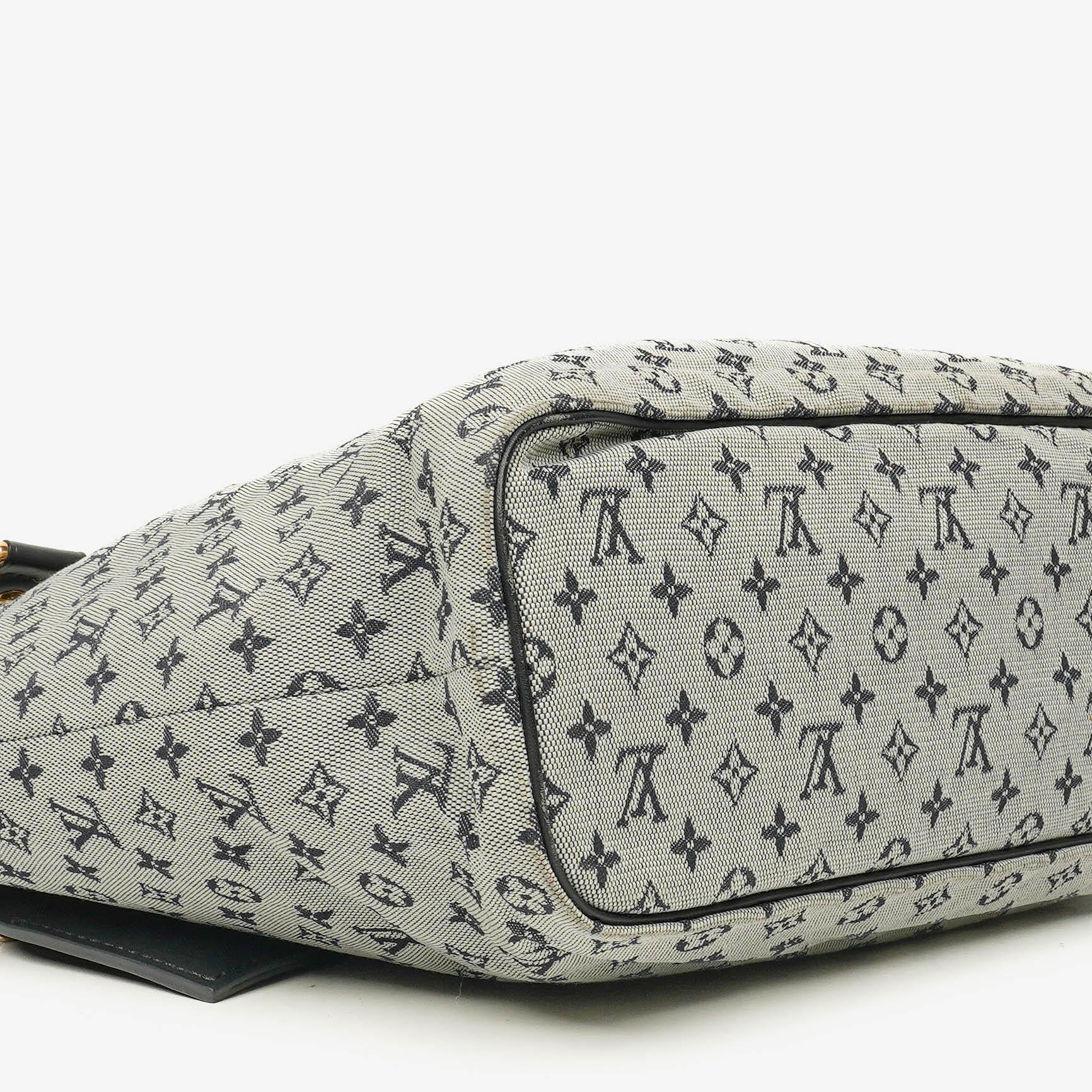 Louis Vuitton Lucille GM Schultertasche aus navy Monogramm Mini Lin