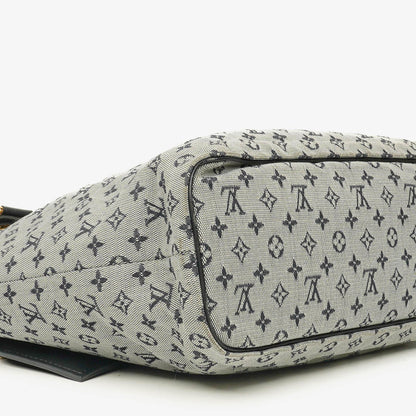 Louis Vuitton Lucille GM Schultertasche aus navy Monogramm Mini Lin