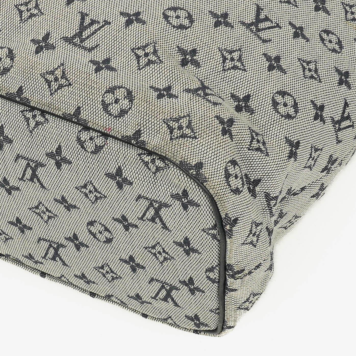Louis Vuitton Lucille GM Schultertasche aus navy Monogramm Mini Lin
