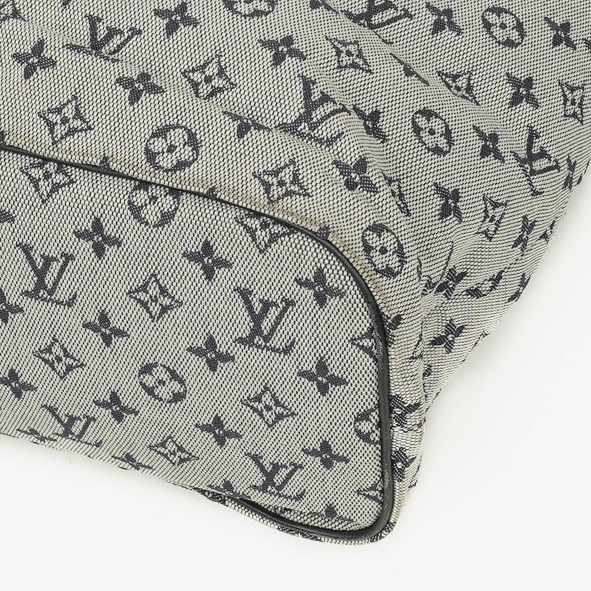 Louis Vuitton Lucille GM Schultertasche aus navy Monogramm Mini Lin