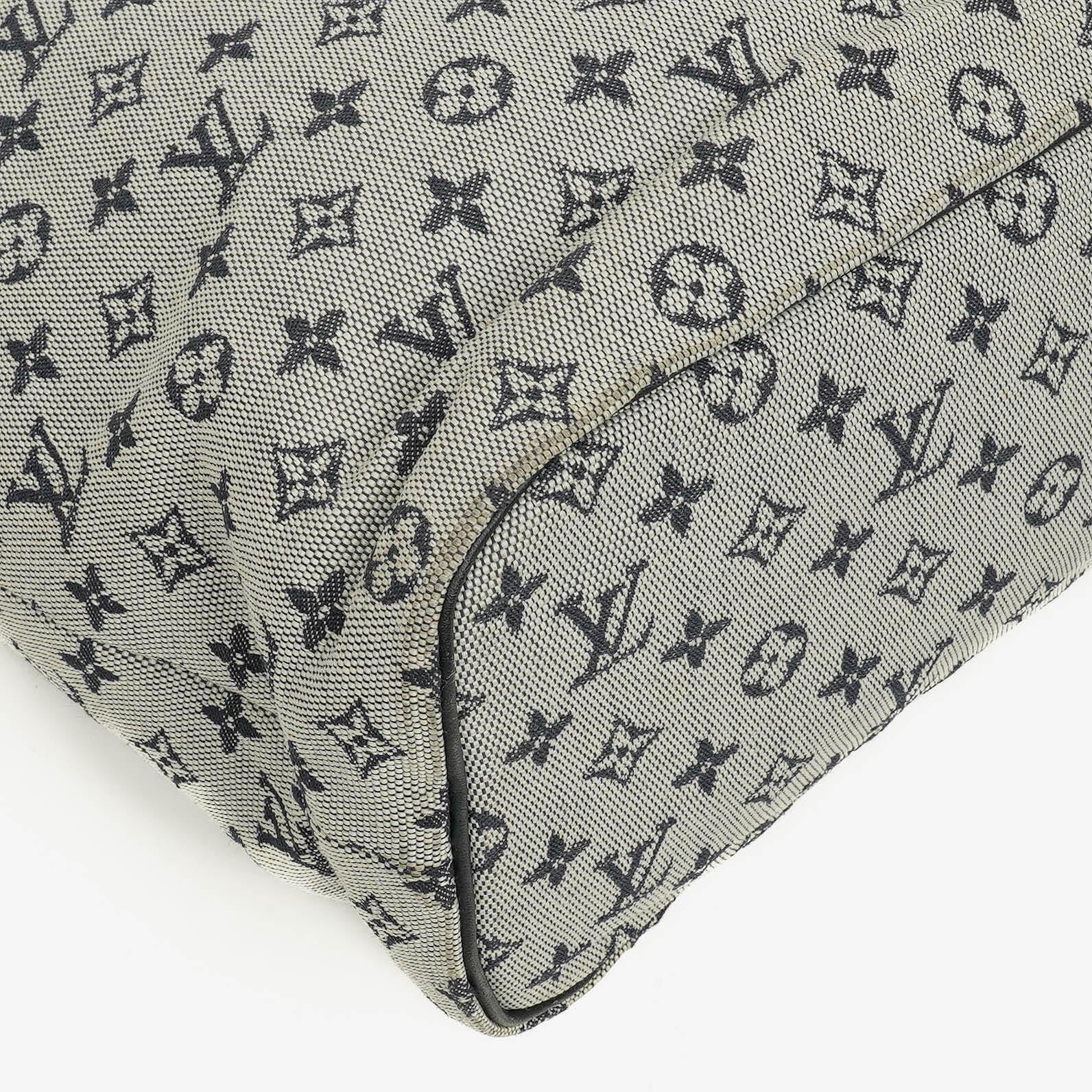 Louis Vuitton Lucille GM Schultertasche aus navy Monogramm Mini Lin