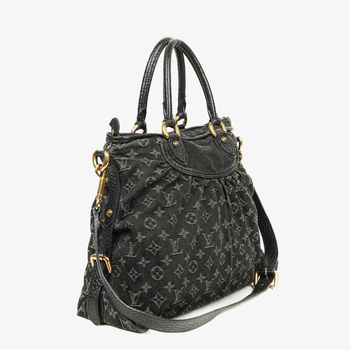 Louis Vuitton Neo Cabby GM Monogram Denim Tasche in Schwarz