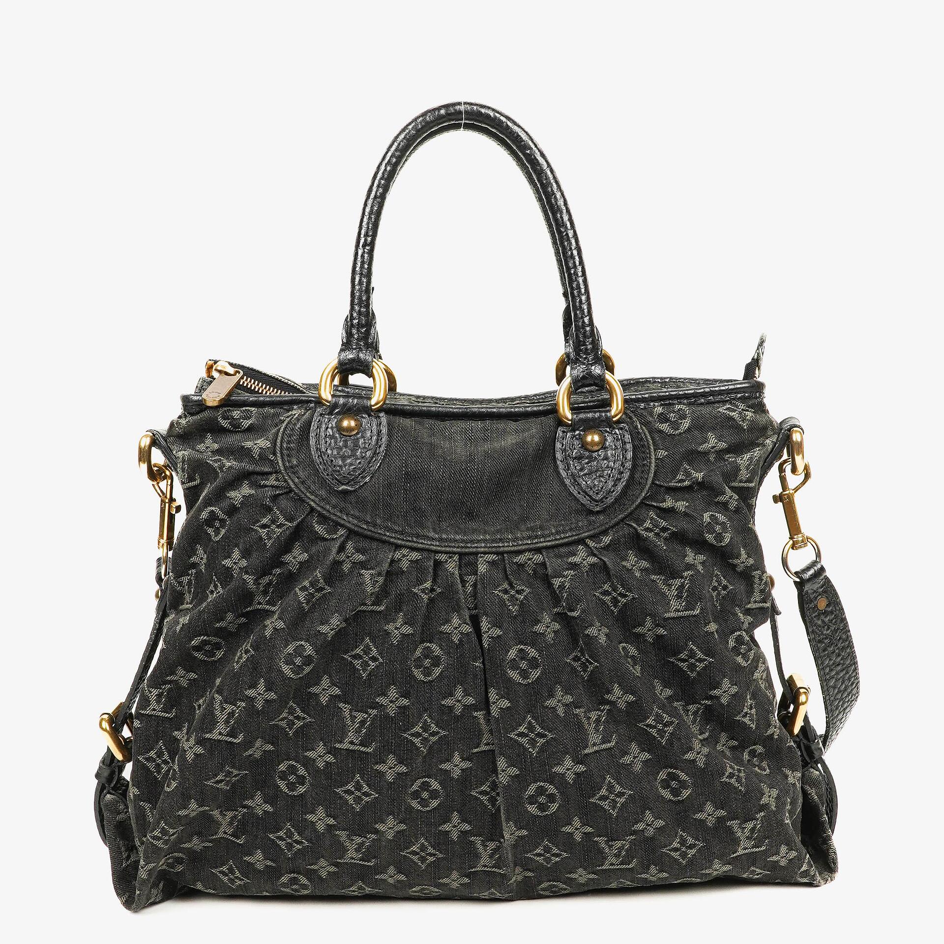Louis Vuitton Neo Cabby GM Monogram Denim Tasche in Schwarz