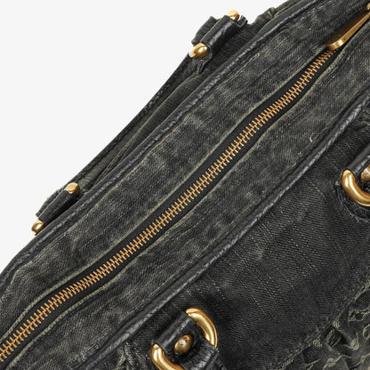 Louis Vuitton Neo Cabby GM Monogram Denim Tasche in Schwarz