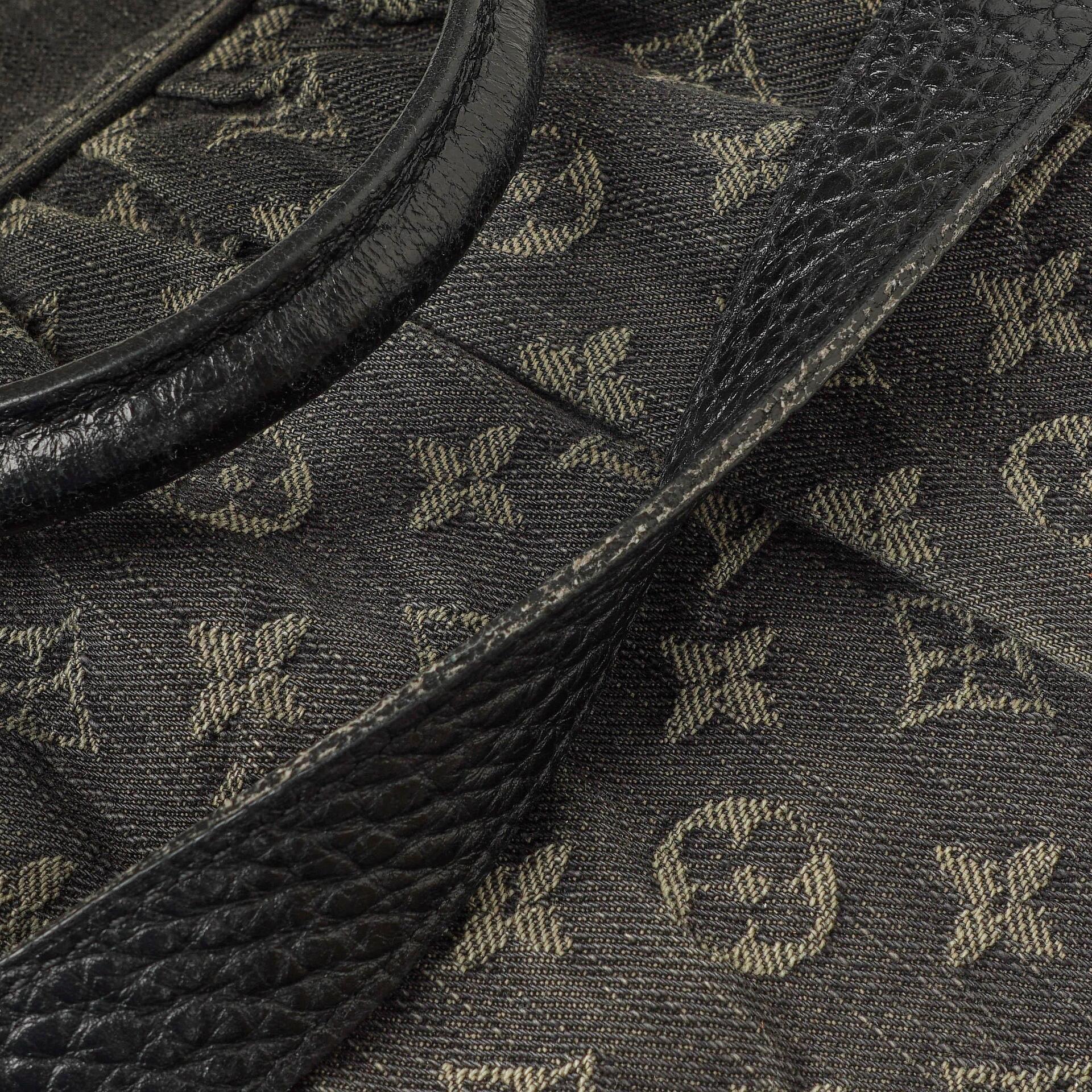 Louis Vuitton Neo Cabby GM Monogram Denim Tasche in Schwarz