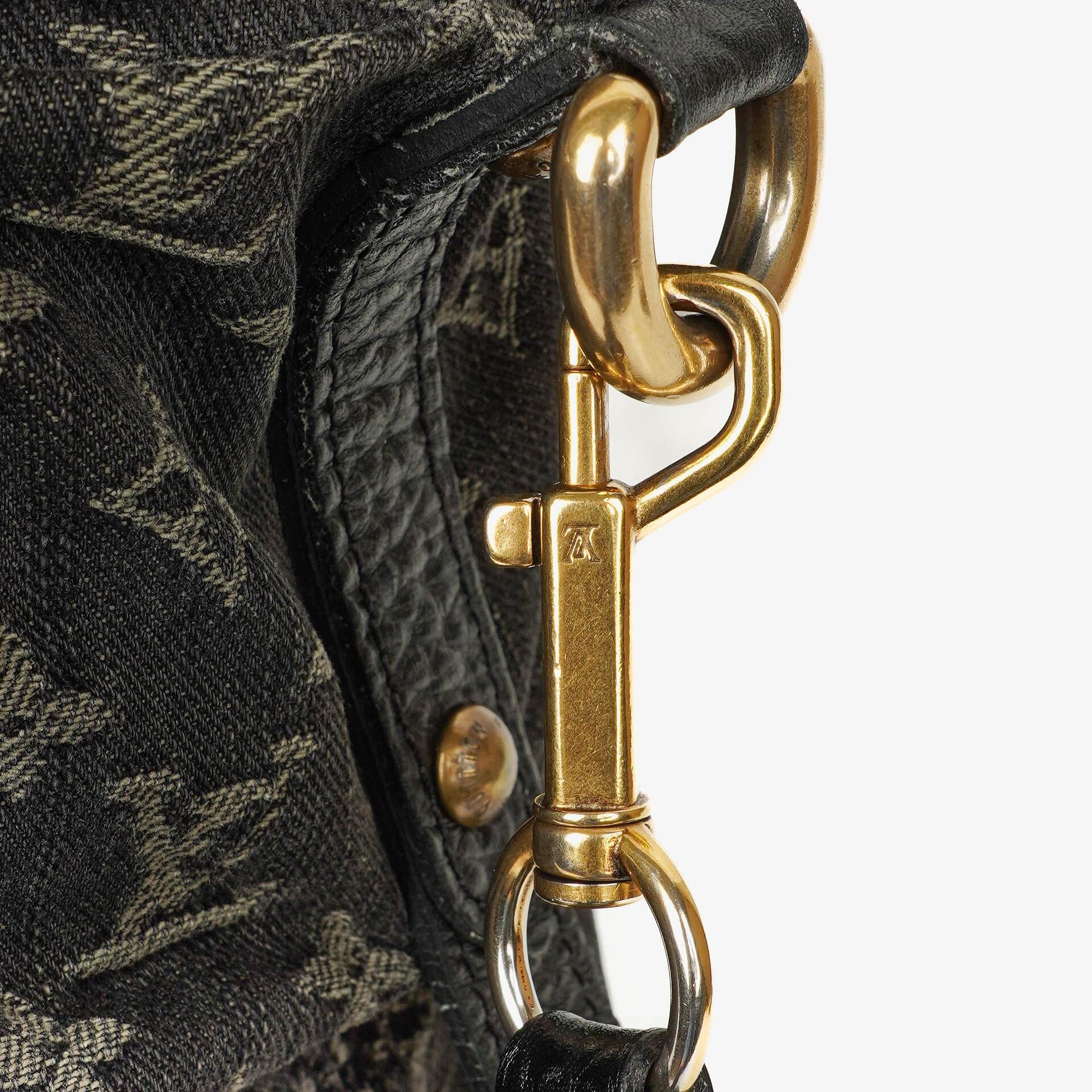 Louis Vuitton Neo Cabby GM Monogram Denim Tasche in Schwarz