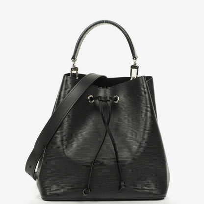 Louis Vuitton NéoNoé Bucket Tasche aus schwarzem Noir Epi Leder mit Kordelzug, 2020