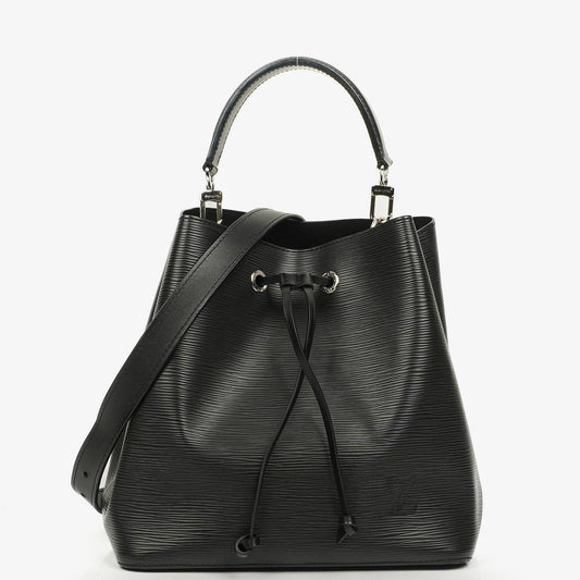 Louis Vuitton NéoNoé Bucket Tasche aus schwarzem Noir Epi Leder mit Kordelzug, 2020