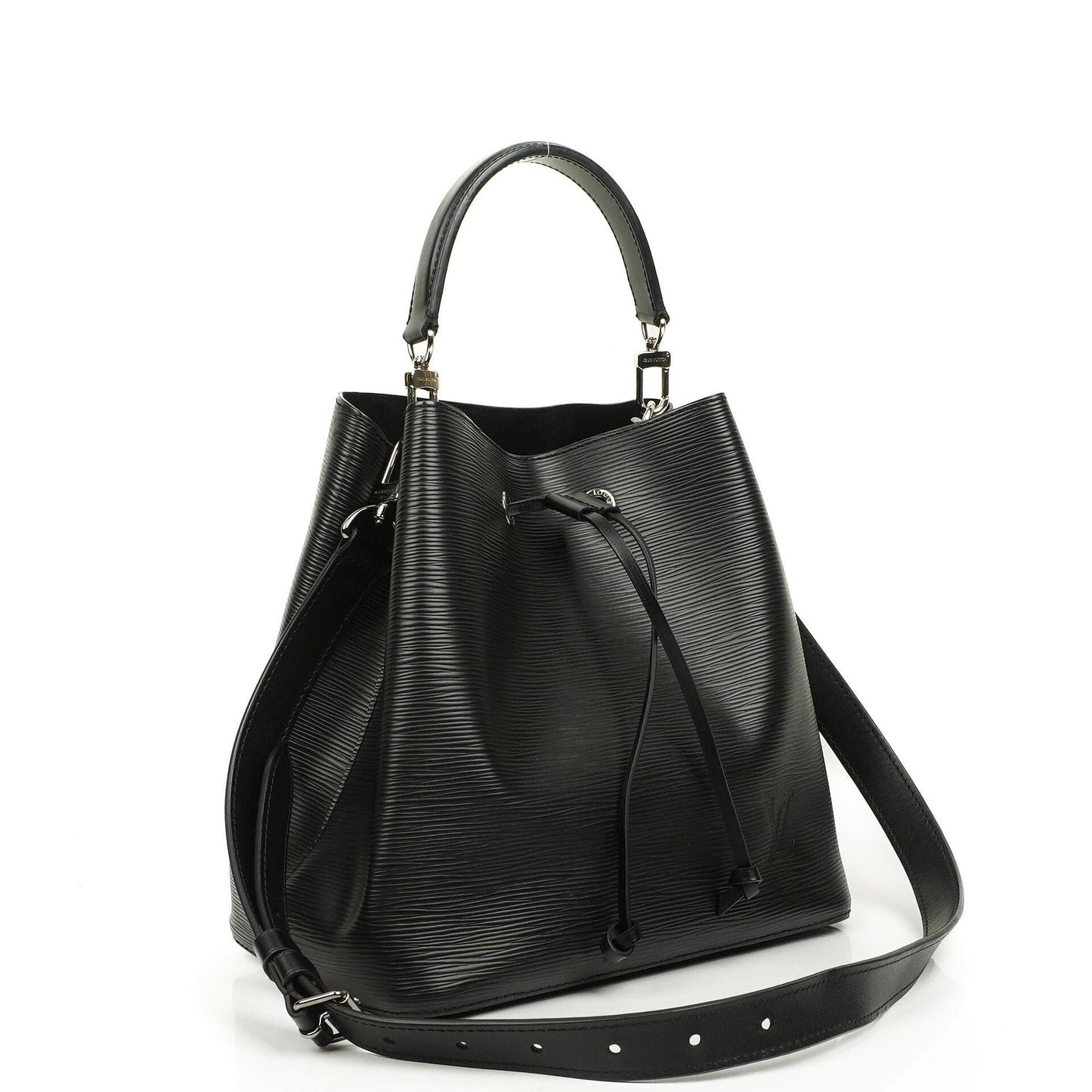 Louis Vuitton NéoNoé Bucket Tasche aus schwarzem Noir Epi Leder mit Kordelzug, 2020