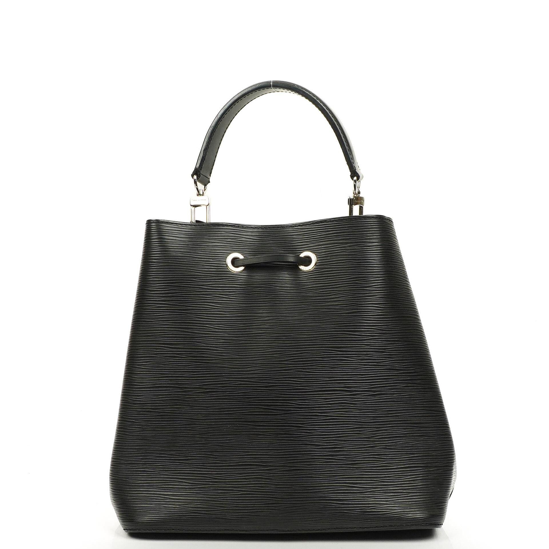 Louis Vuitton NéoNoé Bucket Tasche aus schwarzem Noir Epi Leder mit Kordelzug, 2020