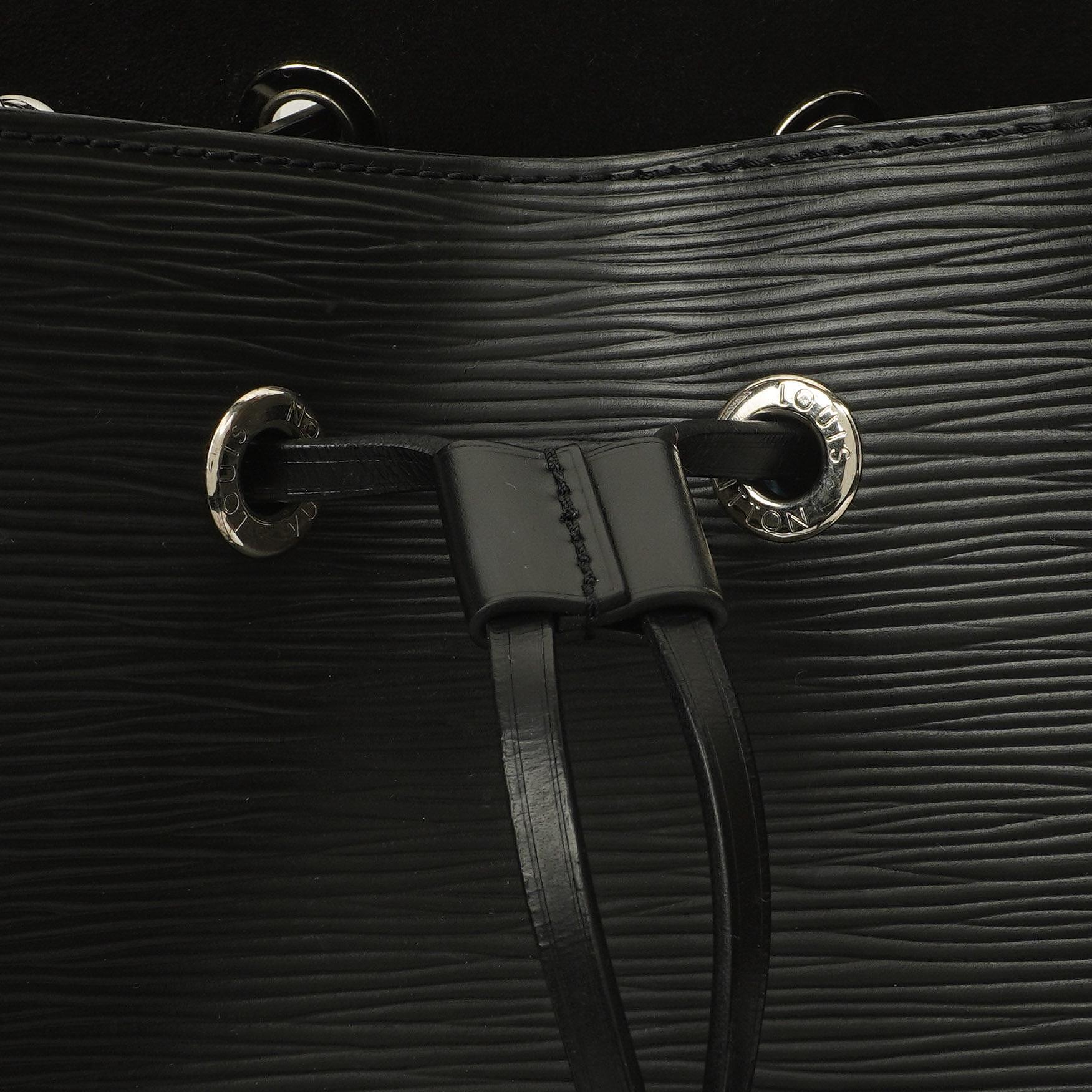 Louis Vuitton NéoNoé Bucket Tasche aus schwarzem Noir Epi Leder mit Kordelzug, 2020
