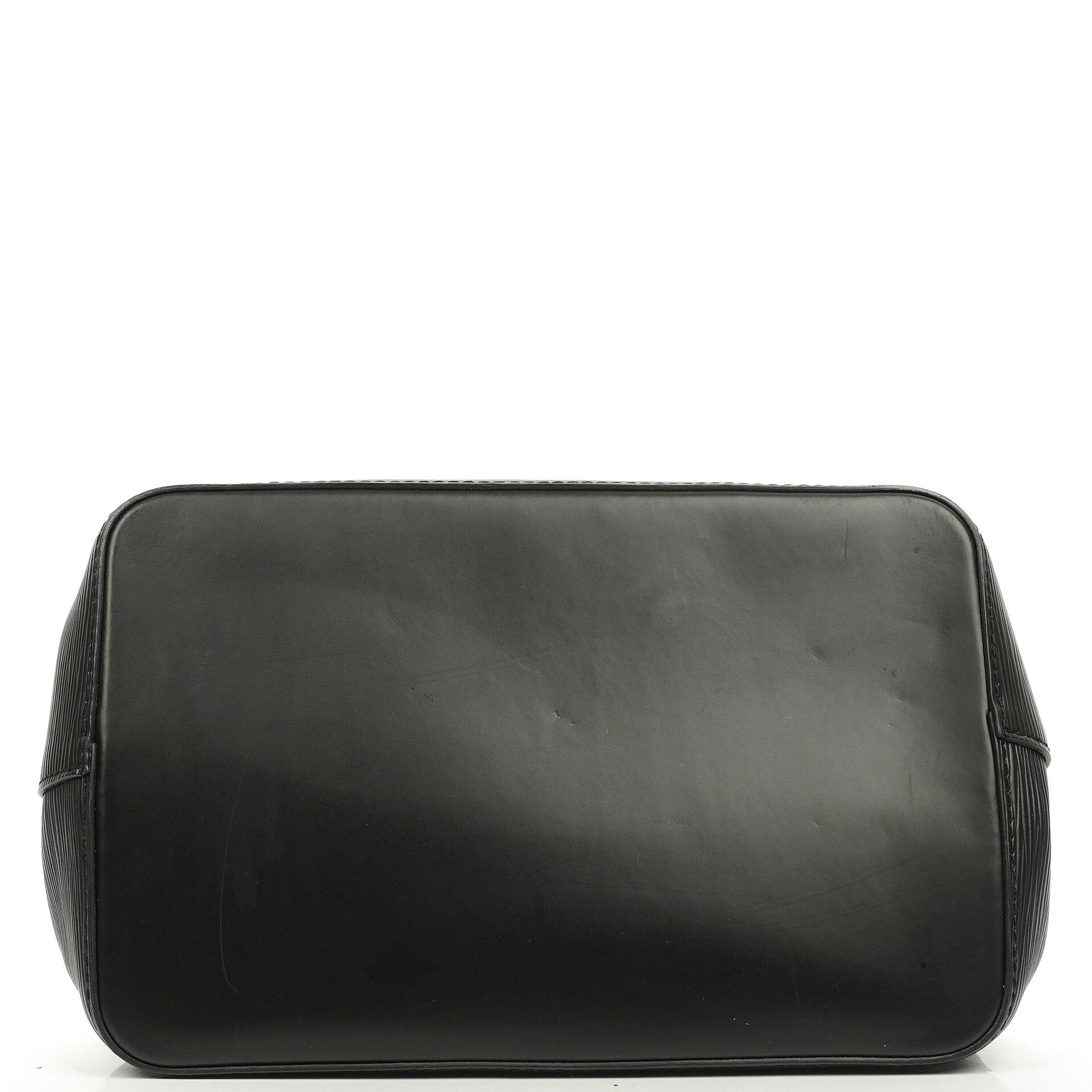 Louis Vuitton NéoNoé Bucket Tasche aus schwarzem Noir Epi Leder mit Kordelzug, 2020