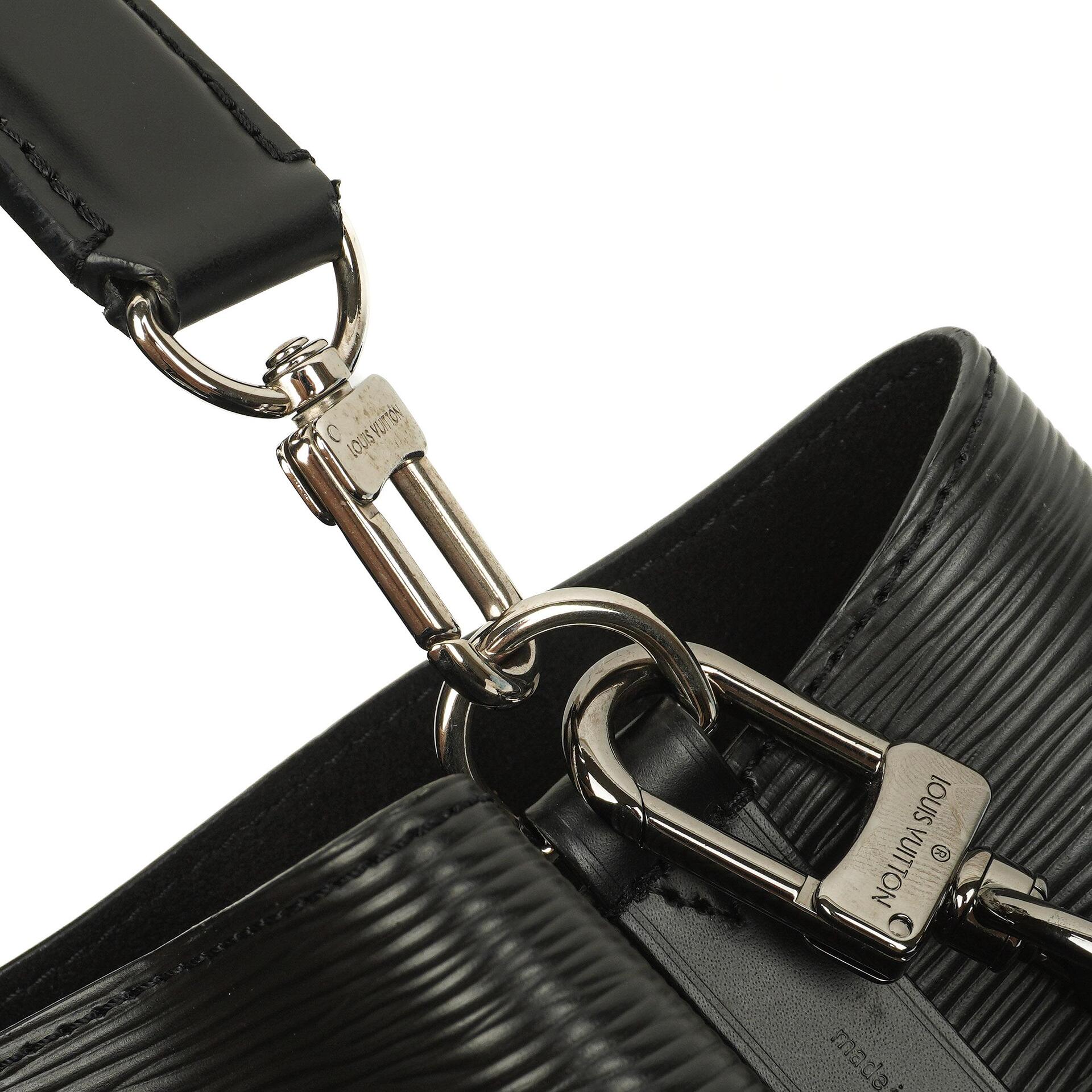 Louis Vuitton NéoNoé Bucket Tasche aus schwarzem Noir Epi Leder mit Kordelzug, 2020