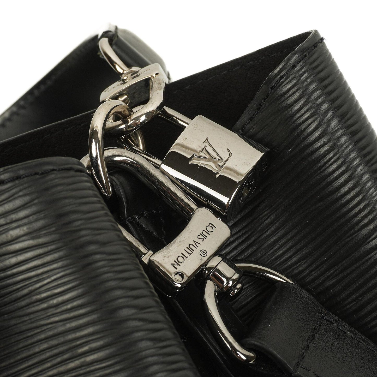 Louis Vuitton NéoNoé Bucket Tasche aus schwarzem Noir Epi Leder mit Kordelzug, 2020