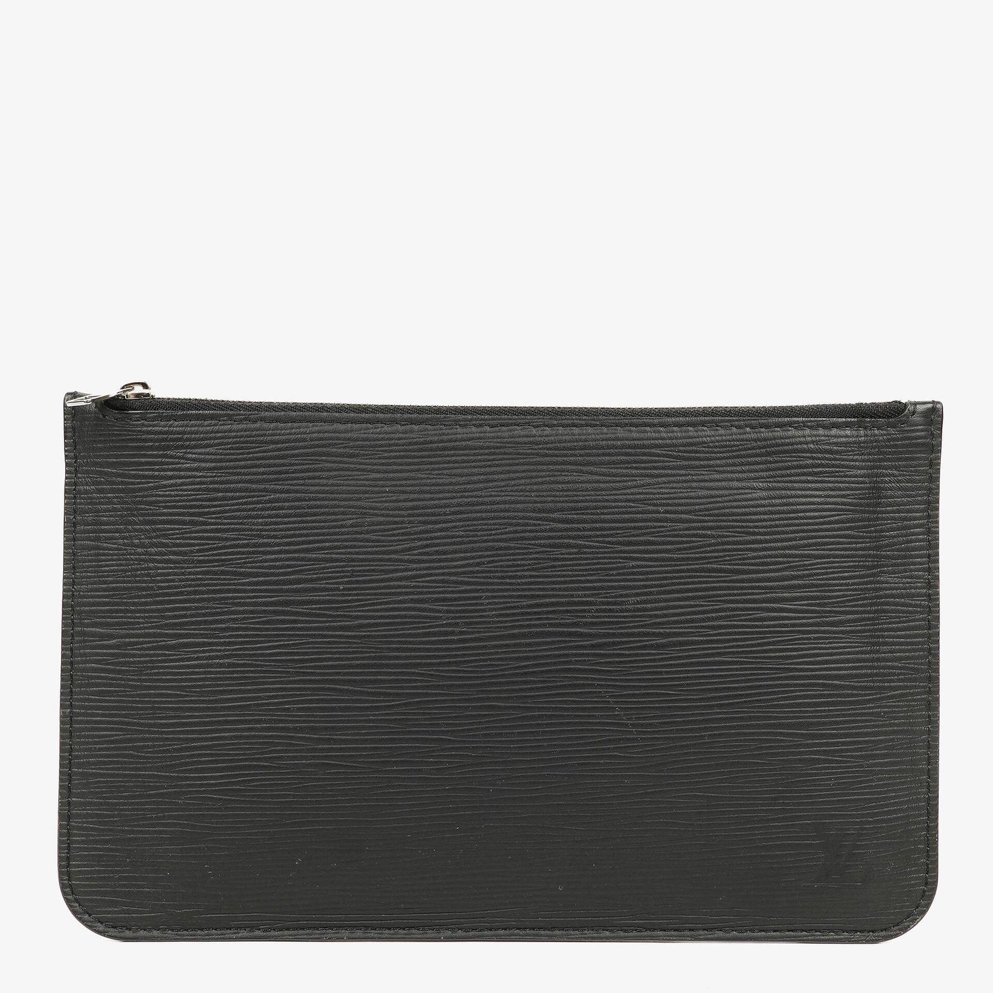 Louis Vuitton Neverfull Clutch Täschchen mit Reißverschluss aus schwarzem Epi Leder