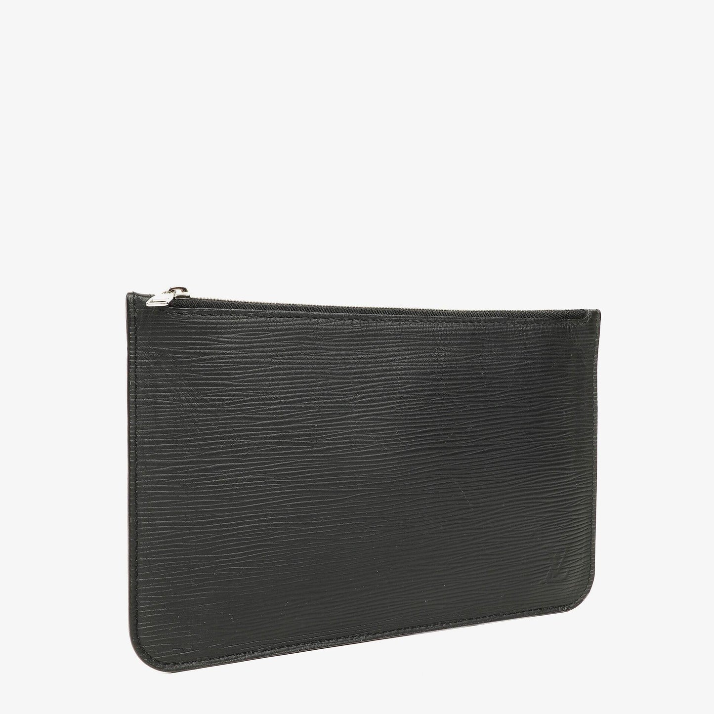 Louis Vuitton Neverfull Clutch Täschchen mit Reißverschluss aus schwarzem Epi Leder