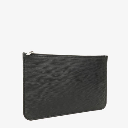 Louis Vuitton Neverfull Clutch Täschchen mit Reißverschluss aus schwarzem Epi Leder