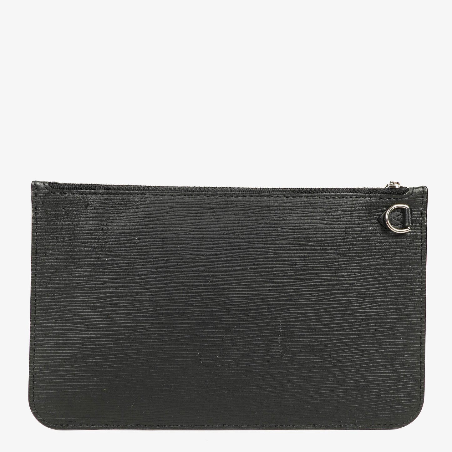 Louis Vuitton Neverfull Clutch Täschchen mit Reißverschluss aus schwarzem Epi Leder