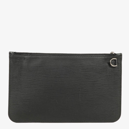 Louis Vuitton Neverfull Clutch Täschchen mit Reißverschluss aus schwarzem Epi Leder