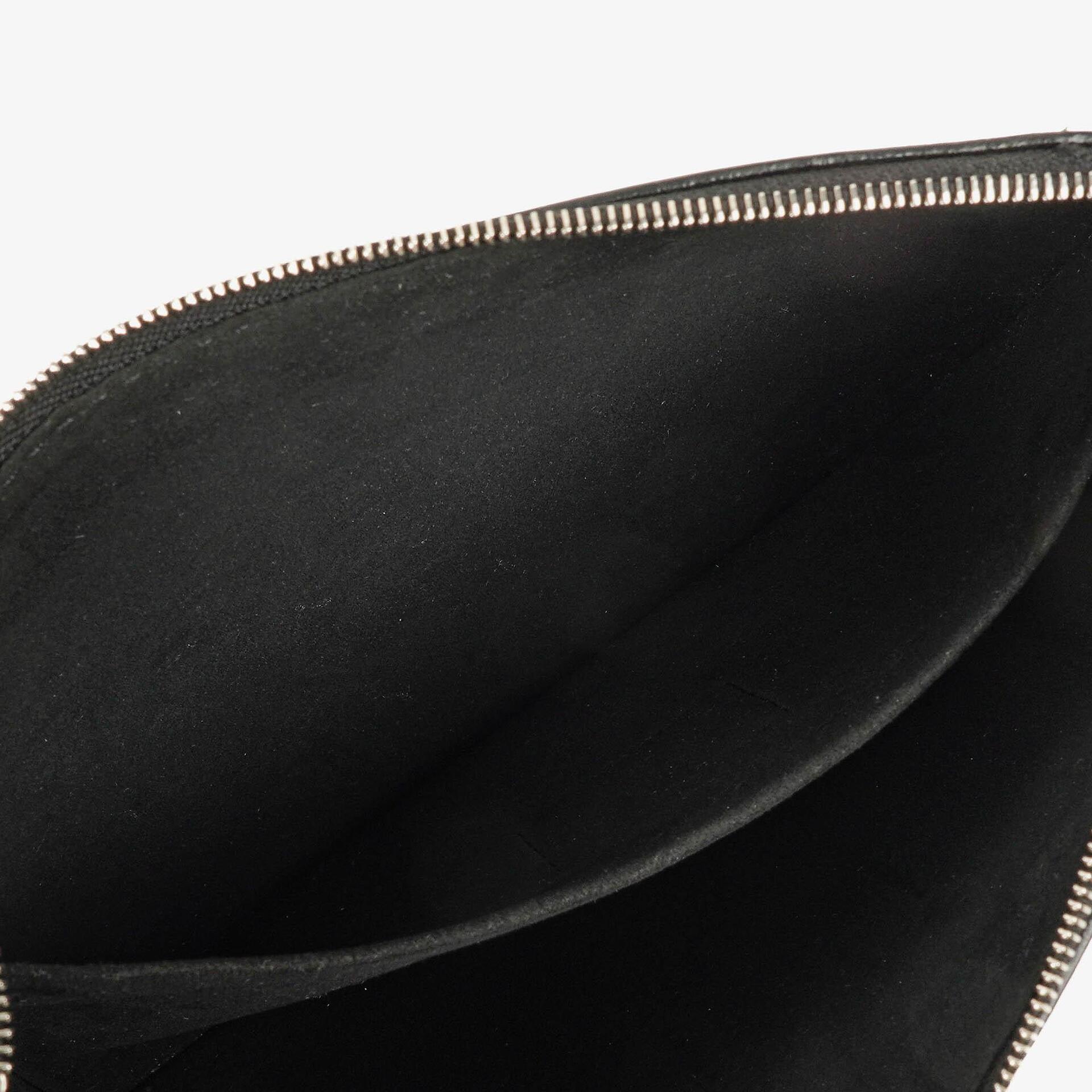 Louis Vuitton Neverfull Clutch Täschchen mit Reißverschluss aus schwarzem Epi Leder