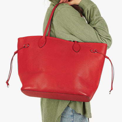 Louis Vuitton Neverfull GM Tote Tasche aus rotem Epi Leder