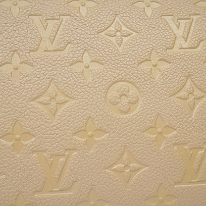 Louis Vuitton Neverfull MM Tragetasche aus beigem Empreinte Leder