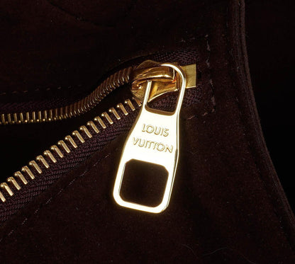 Louis Vuitton Neverfull MM Tragetasche aus beigem Empreinte Leder