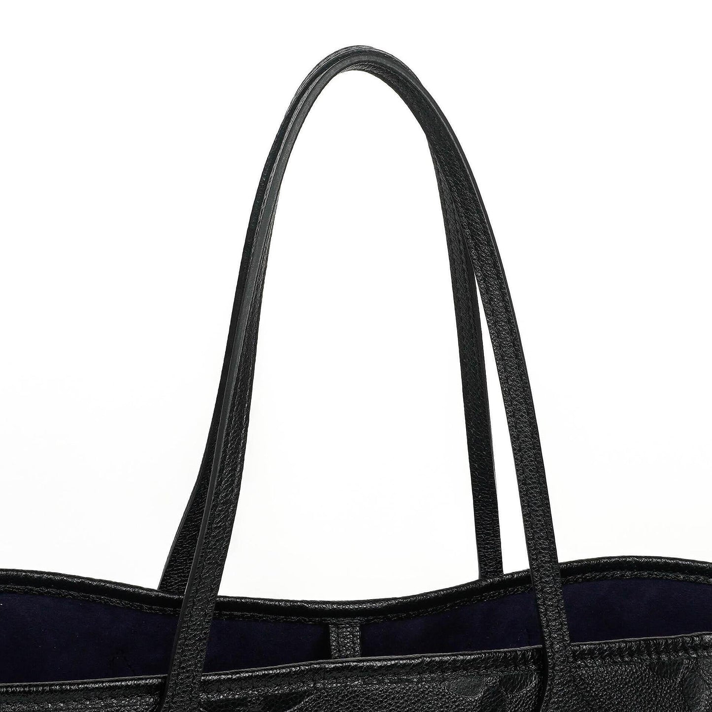 Louis Vuitton Neverfull MM Tragetasche aus schwarzem Empreinte Leder