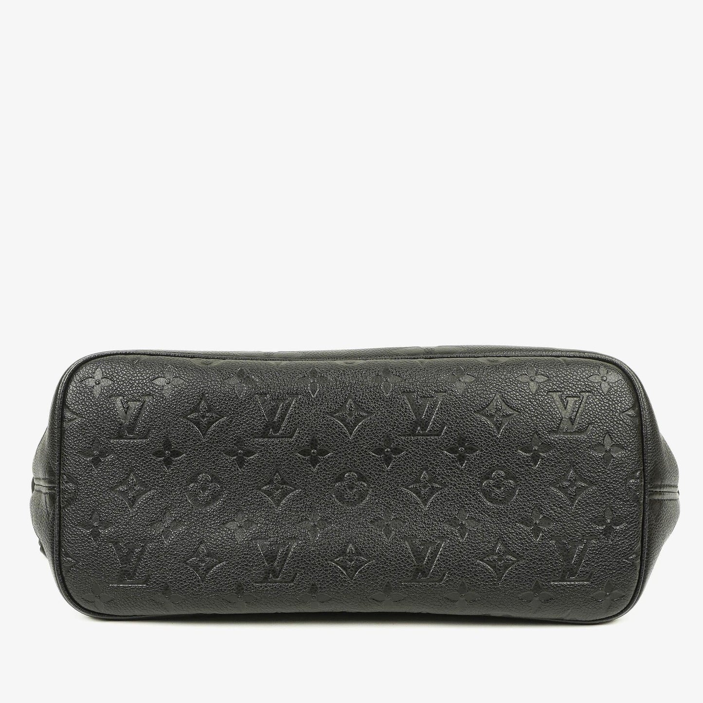 Louis Vuitton Neverfull MM Tragetasche aus schwarzem Empreinte Leder