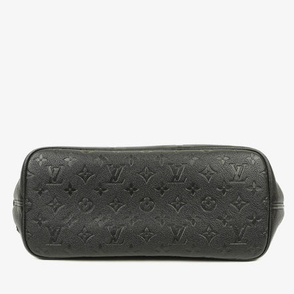Louis Vuitton Neverfull MM Tragetasche aus schwarzem Empreinte Leder