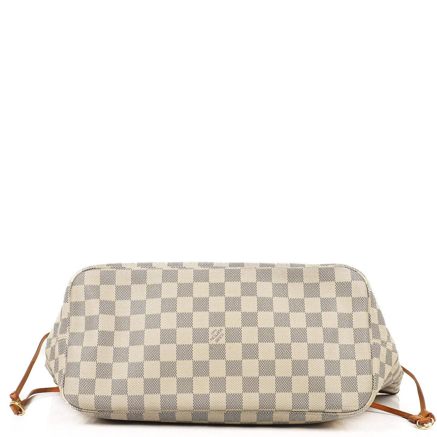 Louis Vuitton Neverfull MM Tote Bag aus beschichtetem Damier Azur Canvas