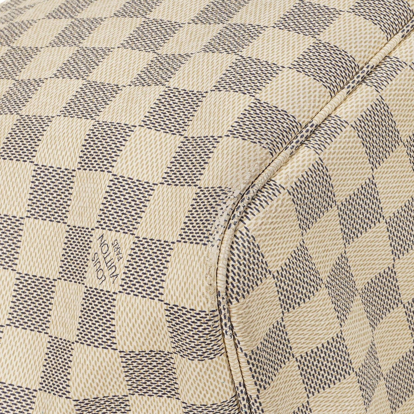 Louis Vuitton Neverfull MM Tote Bag aus beschichtetem Damier Azur Canvas