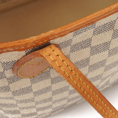 Louis Vuitton Neverfull MM Tote Bag aus beschichtetem Damier Azur Canvas