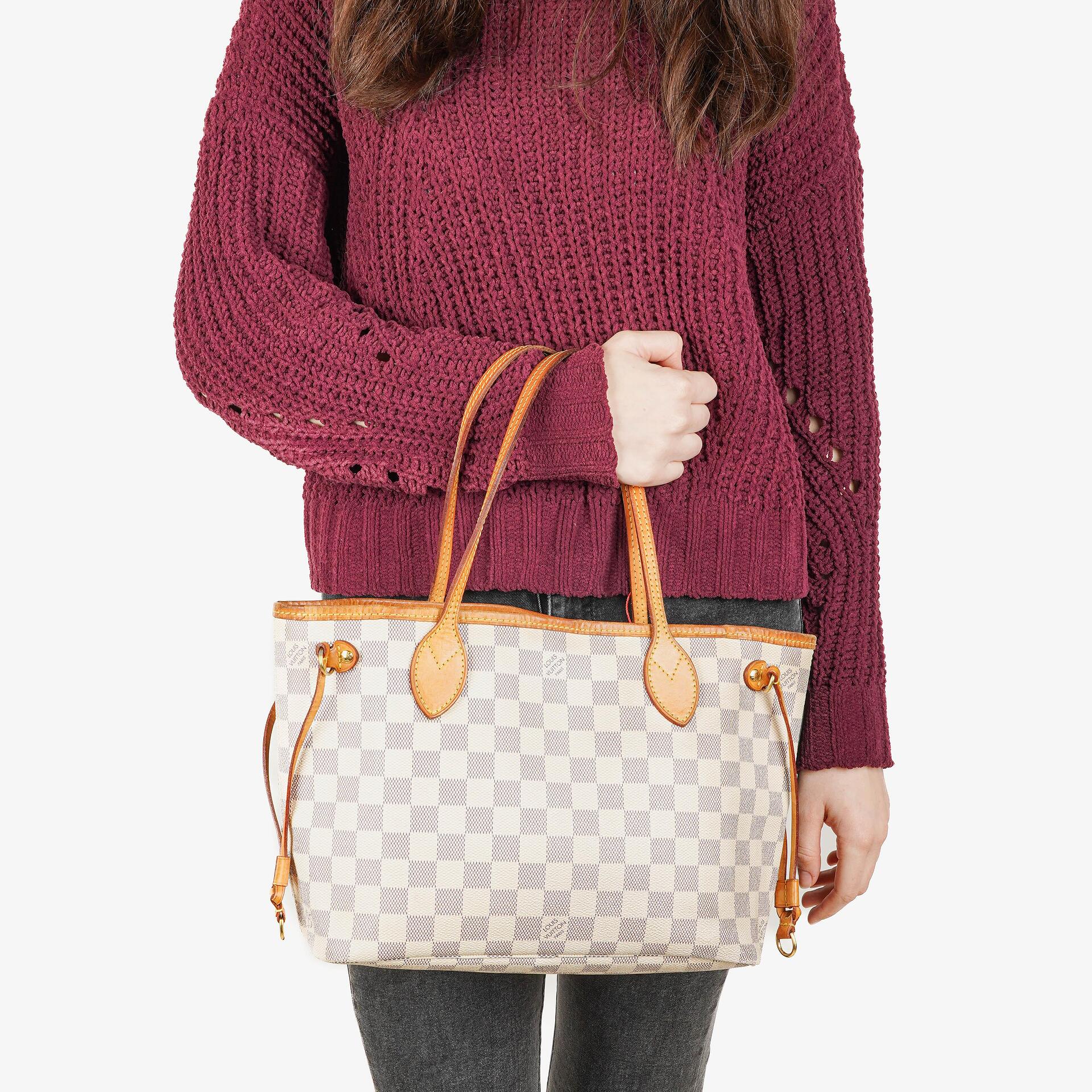 Louis Vuitton Neverfull PM Tote-Tasche Damier Azur Canvas 2011
