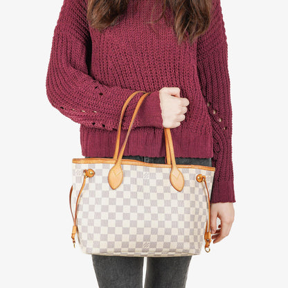 Louis Vuitton Neverfull PM Tote-Tasche Damier Azur Canvas 2011