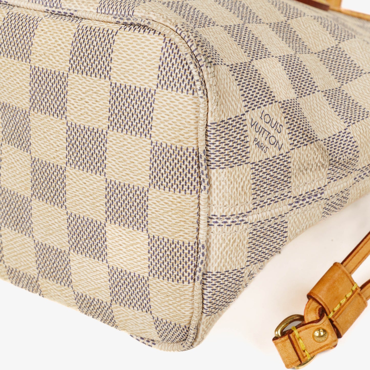 Louis Vuitton Neverfull PM Tote aus Damier Azur Canvas