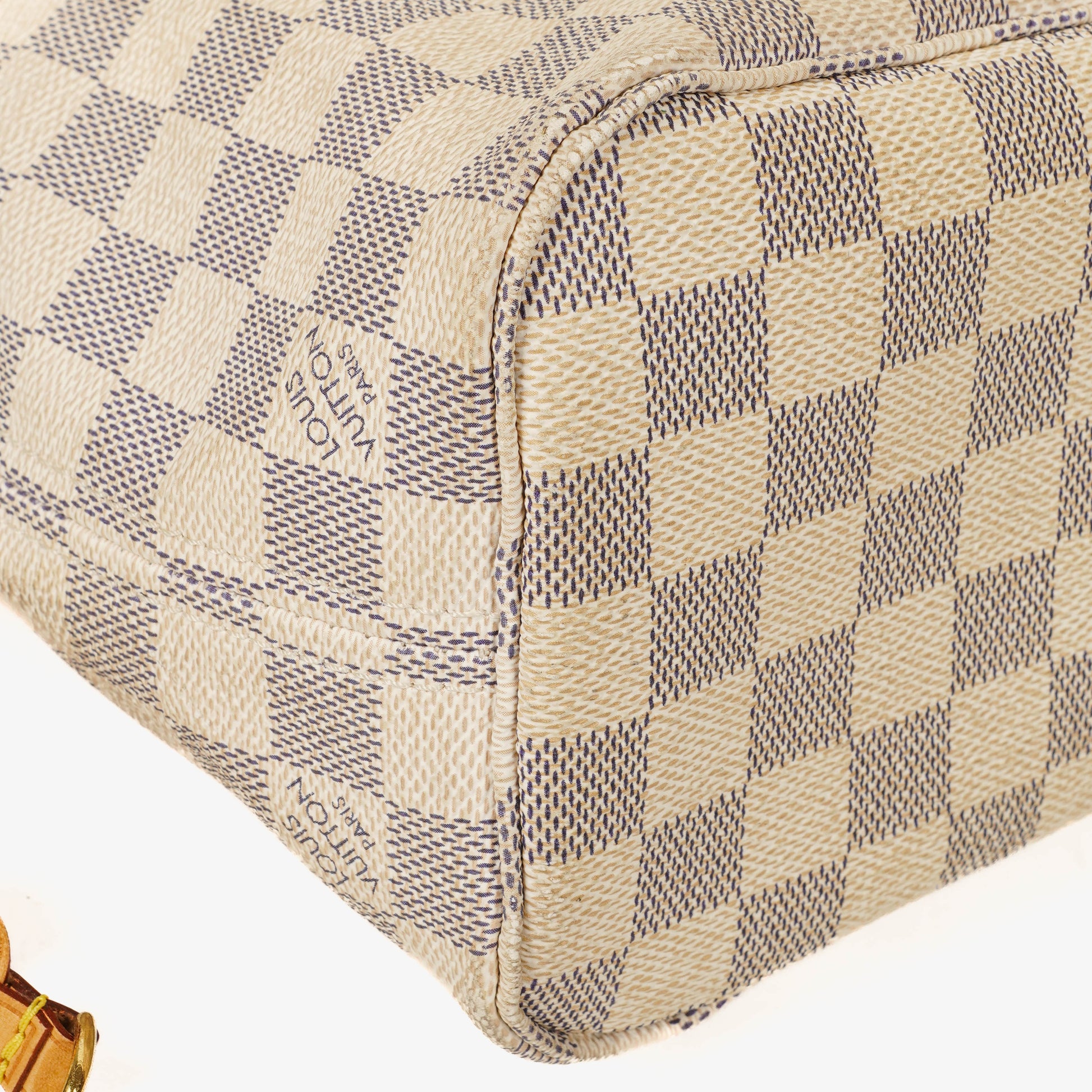 Louis Vuitton Neverfull PM Tote aus Damier Azur Canvas