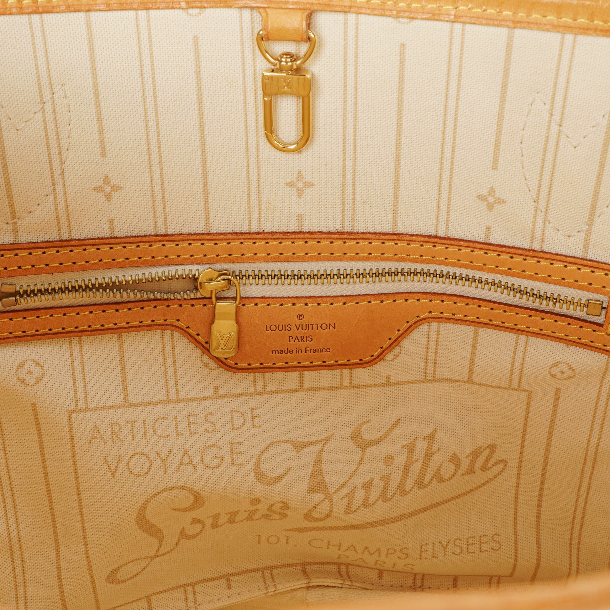 Louis Vuitton Neverfull PM Tote aus Damier Azur Canvas