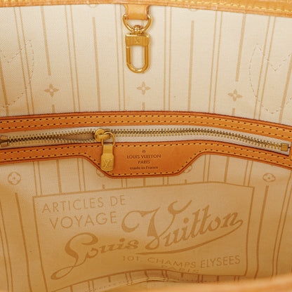 Louis Vuitton Neverfull PM Tote aus Damier Azur Canvas