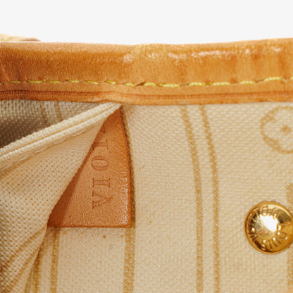 Louis Vuitton Neverfull PM Tote aus Damier Azur Canvas